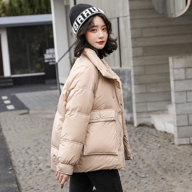여성용 화이트 다운 재킷, 겨울 하이 퀄리티 코트, 2023 신상