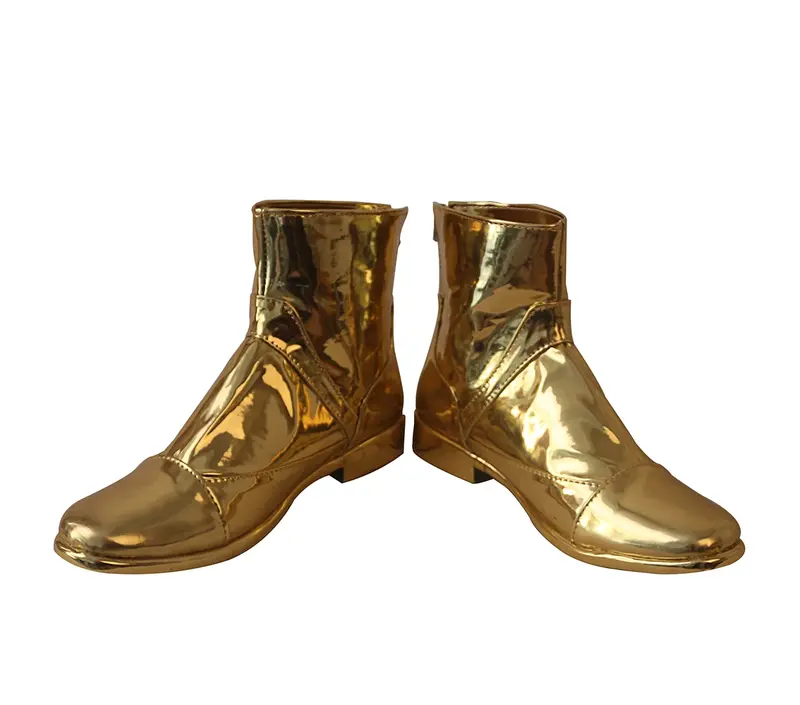 Saint Seiya Shaka أحذية تنكرية ، أحذية ذهبية ، مصنوعة خصيصًا ، أنيمي ، للجنسين
