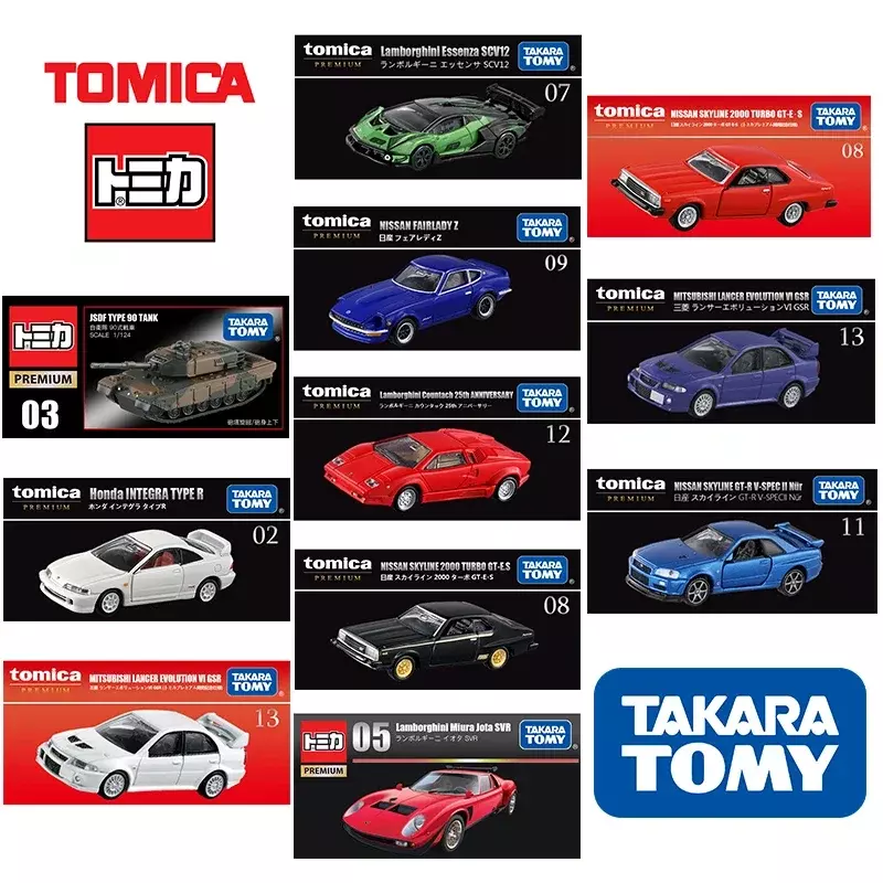 Takara Tomy Tomica mainan Model mobil Aloi Honda Nissan skala TP Premium seri reproduksi hadiah Natal Anak laki-laki dan perempuan
