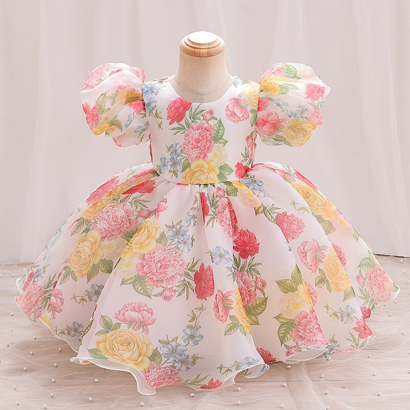 Robe de soirée de Rhpour enfants, robe de princesse Lolita, spectacle de marche piano, fille de fleur, mariage, fête d'anniversaire, un an