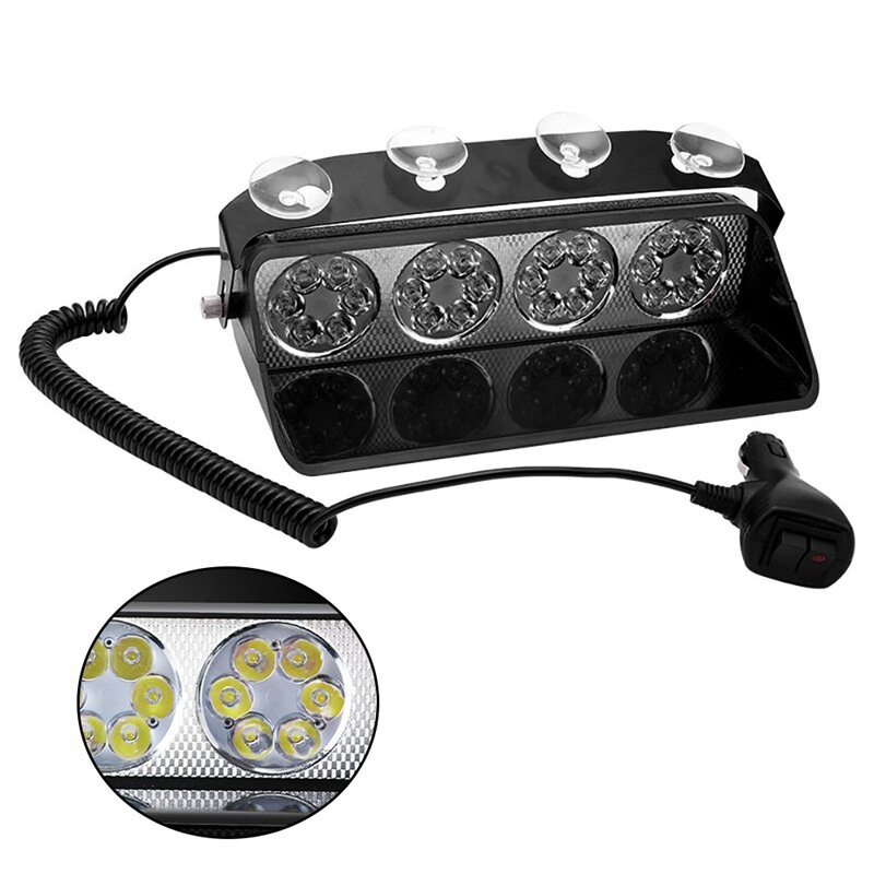 Emergency Dash Strobe Lights Warning Safety Flashing Lights With Suction Cups For Construction Vehicles Trucks