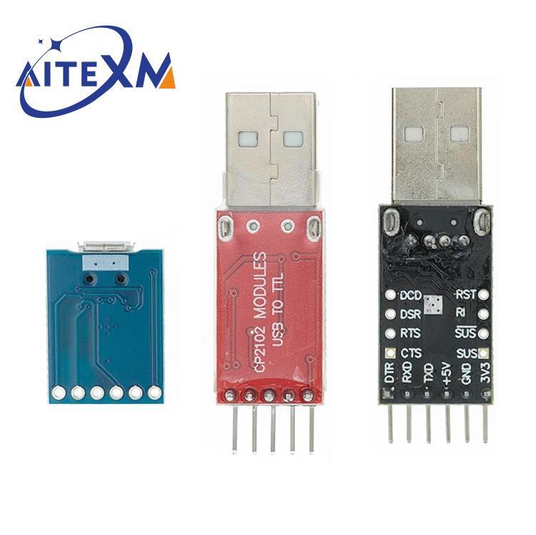 وحدة موصل CP2102 USB 2.0 إلى UART TTL 5PIN محول تسلسلي STC استبدال FT232 CH340 CP2102 MICRO USB لـ Aduino