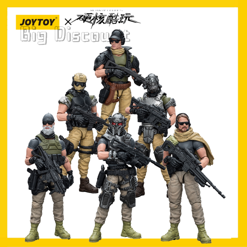 [IN STOCK]JOYTOY 1/18 Hardcore Coldpl Action Figure Sack Mercenaries Kina Mercenaries 6PCS Model Toy Gift Free Shipping