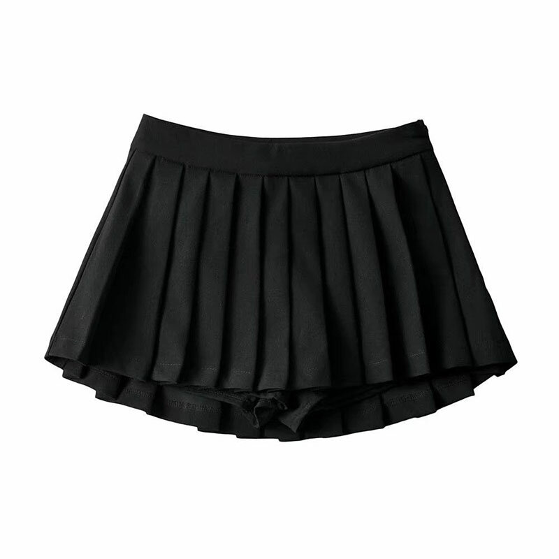 Zoki-faldas plisadas de cintura alta para mujer, minifaldas Vintage de verano, Falda de baile de diseño blanco para estudiantes de tenis Coreanos