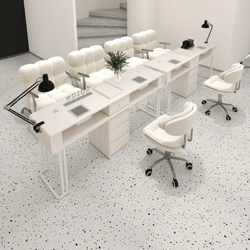 Cajón organizador de escritorio para manicura, mueble de diseño profesional, mesa de uñas blanca nórdica, estética moderna, Stolik Do Paznokci