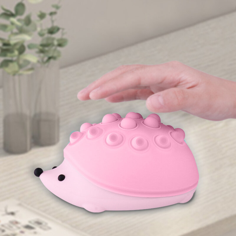 Cute Hedgehog Night Light USB Rechargeable Dimmable Cartoon Touch Sensor Night Lamp Touch Sensor Bedside Lamp Bedroom Decoration