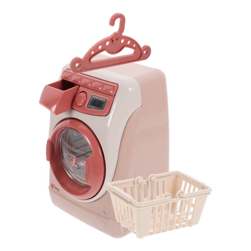 Juego de lavadora y secadora para niños, Mini lavadora, juguete de simulación, juguetes de lavandería, cubo secador, niños mayores de 3 años