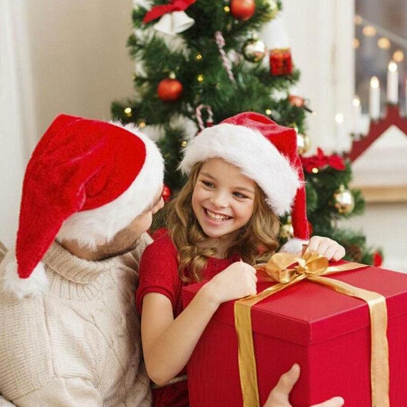 Chapéu de Papai Noel elétrico com música, canto e dança, chapéu engraçado do Natal, acessórios do traje para performances, brinquedo, J1N7