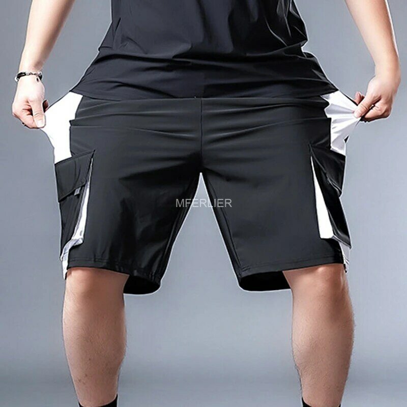 Summer 7XL 140kg Oversize Shorts Men 5XL 6XL Large Size Elastic Waist Thin Style Loose Shorts