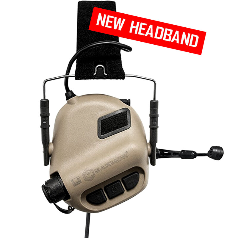 Earmor m32 mod4 taktisches headset jagd & schießen ohren schützer mit mikro fon, sound verst ärkung, nato tp120 jacke