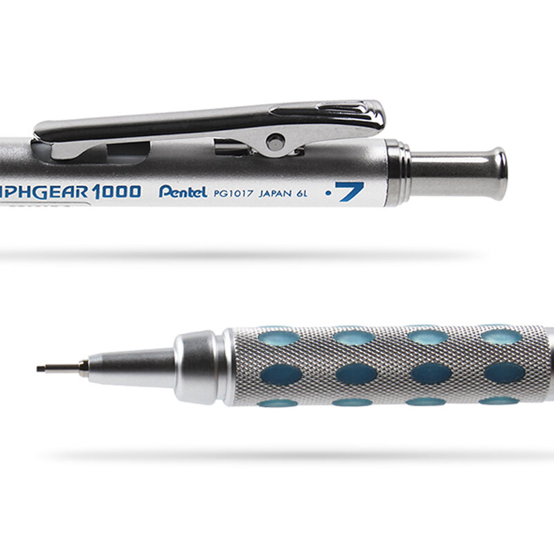 Механический карандаш для рисования Pentel GraphGear 1000, 1 шт., механический карандаш для студентов, механический карандаш 0,3, 0,5, 0,7, 0,9 мм нелегко сломать