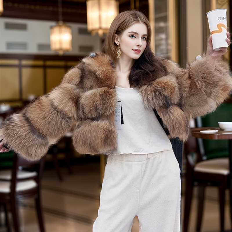 Maomaokong-abrigo de piel 2024 natural para mujer, chaqueta cálida de piel de zorro, chaleco de invierno, nuevo estilo, envío gratis, 100%