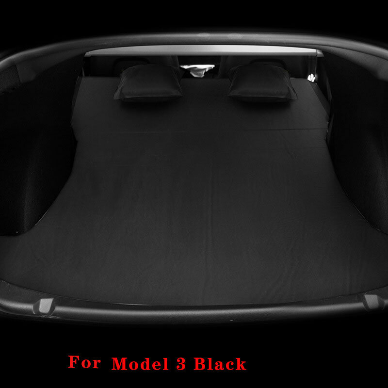 테슬라 모델 3 모델 Y용 2017-2023 팽창식 에어 매트리스, 야외 캠핑 팽창식 특수 스웨이드 원단, 자동차 여행 침대