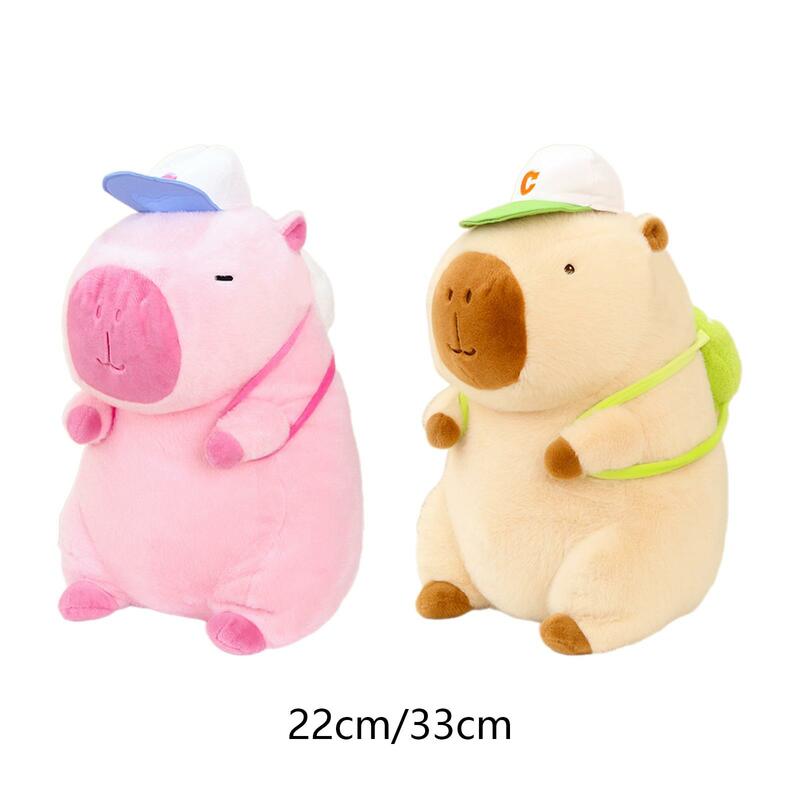 Capybara Plush Toy Kids Room Decor Collectible Soft Cute Capybara Stuffed Animal for Family Birthday Gifts Teens Boys Girls