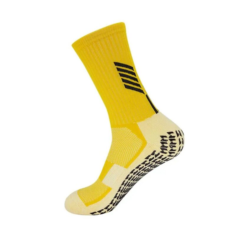 Профессиональные Нескользящие мужские носки, футбольные носки для верховой езды, дышащие нейлоновые чулки для бега