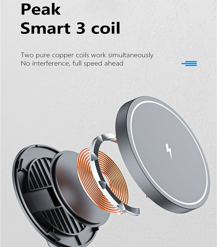 Support de chargeur magnétique sans fil 2 en 1, station de charge rapide pliable S6 pour iPhone 15, 14, 13 Pro Max, Mini Airpods Pro 2/3