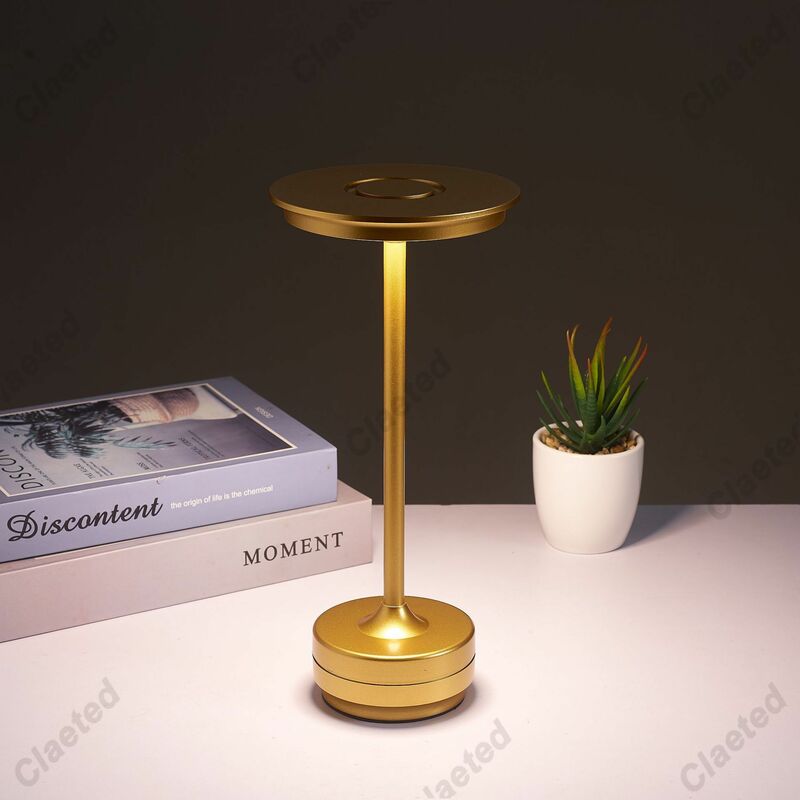 Lámpara de mesa de carga Simple para restaurante, lámpara de escritorio para Bar, ambiente de atenuación, impermeable IP40, Interruptor táctil de carga USB, lámpara de decoración