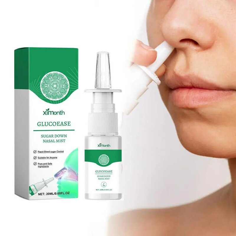 Spray de alívio nasal para rinite, Diabetes Care, Tratamento de limpeza, reparação oral, desconforto D2O1, 20ml, 1pc