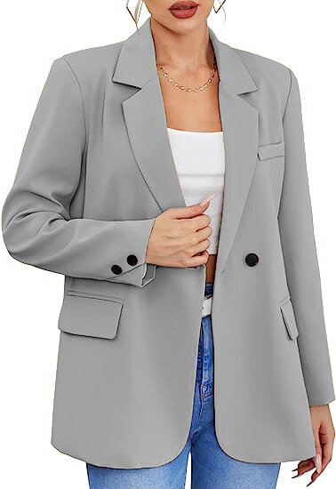 بدلة زر رفيعة أحادية اللون للنساء ، معطف مزاجه بأكمام طويلة ، طية صدر السترة الركاب ، والأزياء ، والخريف والشتاء ، 2023
