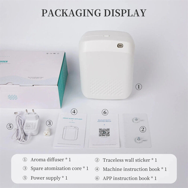 Aroma Diffuser Perfume Diffuser Bluetooth Intelligent Scent Machine For Home Fragrance Diffuser Essential Oil Fragrance Device