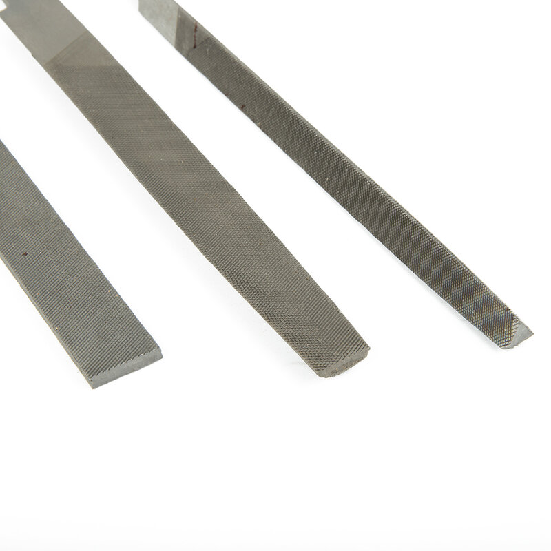 Set di lime in acciaio a denti medi 6 pollici 150mm File senza maniglie accessori per utensili manuali per la lavorazione dei metalli e la levigatura del legno