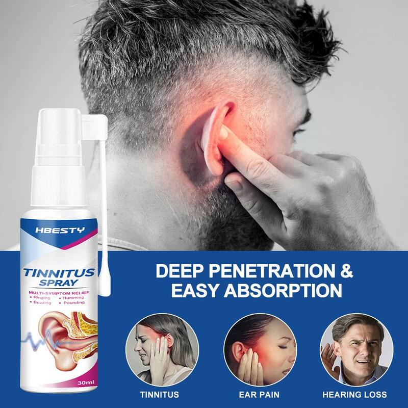 30ml Ear Cleaner Tinnitus Spray Treatment of Ear Canal Hard and Hearing Blockage Care Ear Relieve Ears Discomfort L5H8