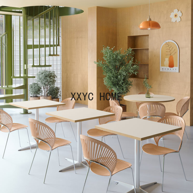 Ensembles de mini tables basses rondes en bois pour pub, table basse moderne en métal, meubles de salon, designer