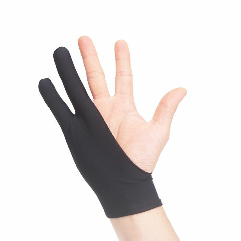 2 Fingers Drawing Glove Anti-fouling Artist Favor Any Graphics Painting Writing Digital ablet For Right And Left Hand