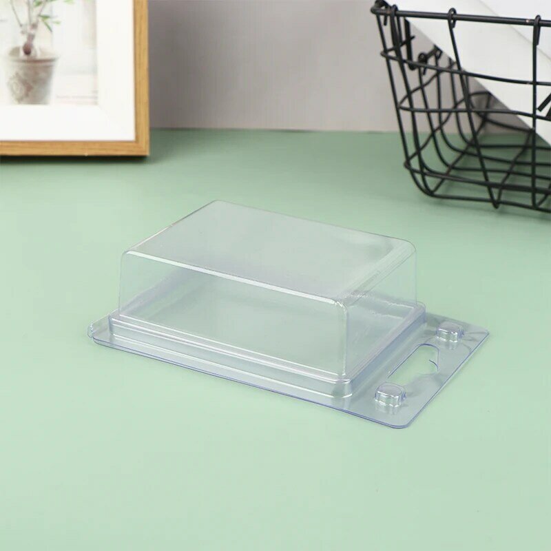 Cajas de embalaje de plástico transparente de Pvc de medio pliegue, accesorios para juguetes, productos electrónicos, blíster plegable, 1 unidad