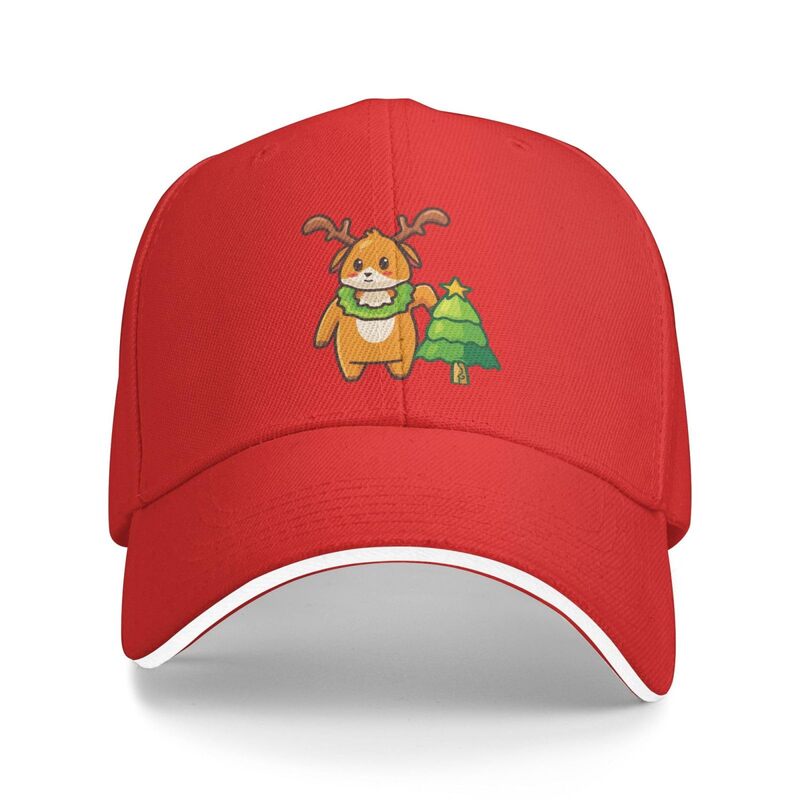 Cute Little Deer Baseball Cap Women Men Hats Adjustable Truck Driver Sun Hat Dad Baseball Caps Red