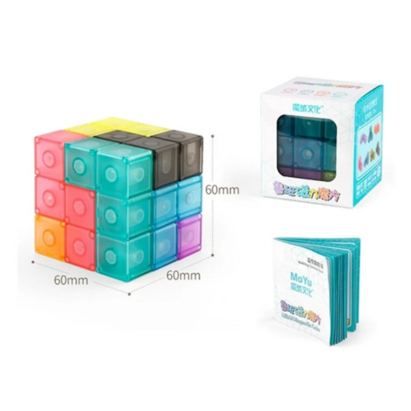 Moyu Meilong Ruban cubo magnético 3D Twist building blocks puzle Cubing Classroom Speed Cube para niños