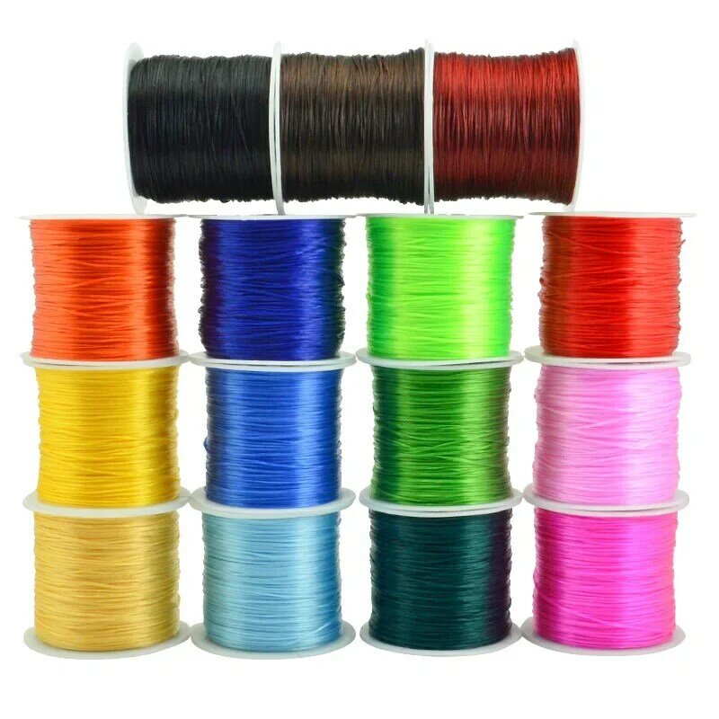 10M/Roll Strong Elastic Crystal Beading Cord 1mm for Bracelets Stretch Thread String Necklace DIY Jewelry Making Cords Line
