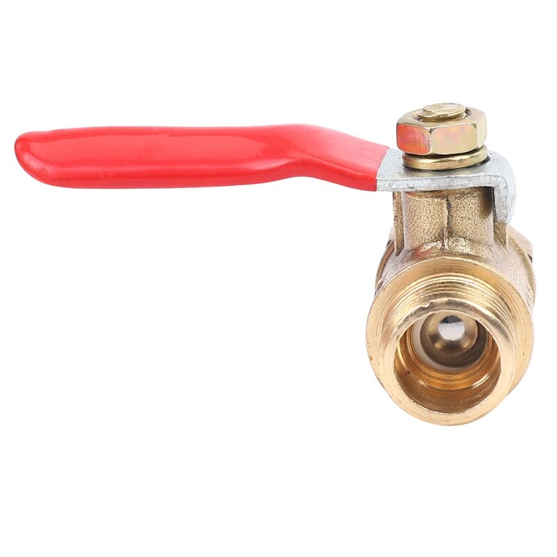 Válvula de bola de latón resistente, interruptor de cierre macho y hembra NPT, accesorio de tubería de rosca, 16 piezas, 1/4 pulgadas