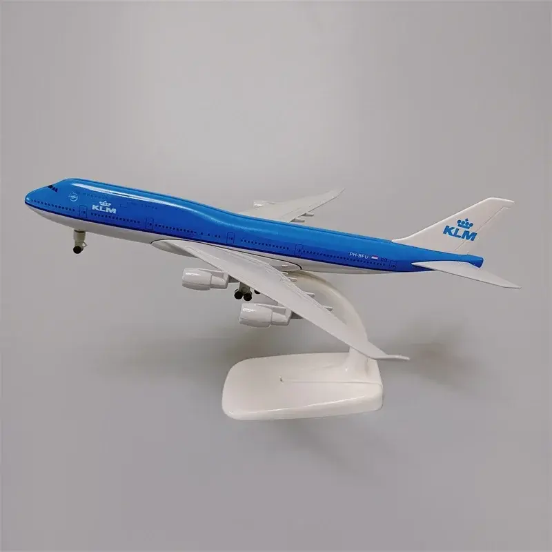 20cm Alloy Metal AIR Netherlands KLM Airlines Boeing 747 B747 Airplane Model Airways Plane Model W Wheel Landing Gears Aircraft