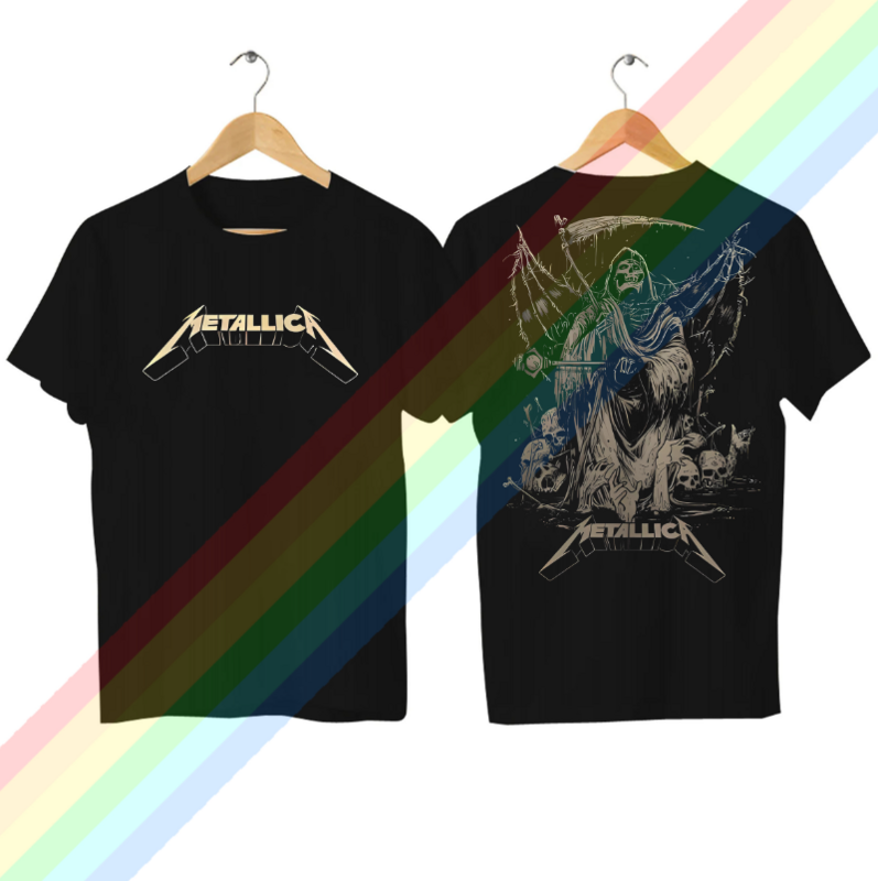 2024 informal para hombre Camiseta informal de Metallicat y la justicia para todos, Camiseta estampada de gran tamaño, transpirable, cómoda, ropa de calle, S-3XL