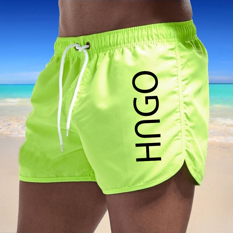 2024 Trend nuovi uomini pantaloncini da bagno leggeri Quick Dry vita bassa pantaloncini da spiaggia Sexy costume da bagno maschile tronco pantaloncini da surf estivi