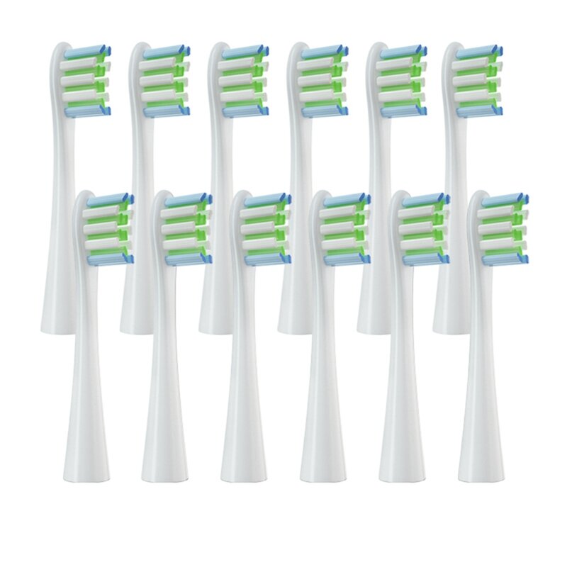Cabeças de substituição da escova para Oclean X Pro, Z1, F1, Um, Ar 2, SE, Suave Dupont, Bicos de Limpeza Profunda, 12Pcs