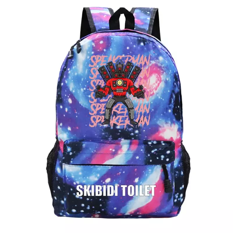 Sac à dos imprimé toilette Skibidi Game, sacs d'école pour enfants, sac de voyage pour étudiants, sac à livres de retour à l'école, sac cadeau pour garçons et filles