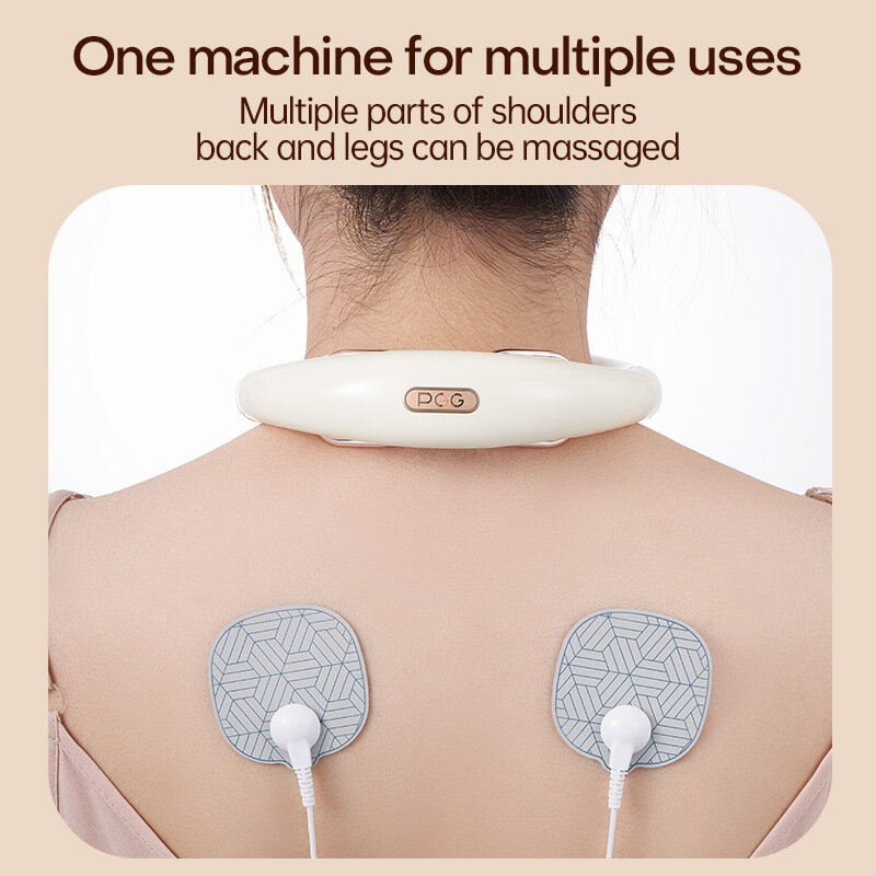 Massageador de pescoço inteligente compressa quente fisioterapia alívio da dor pescoço e ombro relaxamento muscular multi-funcional neckmassager