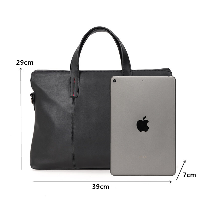 Роскошный деловой портфель для мужчин, сумка на плечо из кожи Крейзи Хорс, мужской тоут, мессенджер для ноутбука