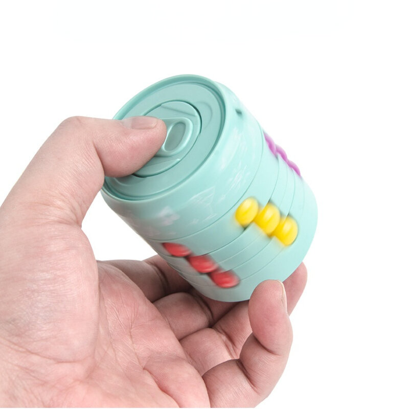 Magic Beans Fingertip Spinner Brinquedos para Crianças, Girando Pequenas Contas Mágicas Cubo, Stress Relief Puzzle, Brinquedos de Descompressão, 2 em 1, Novo