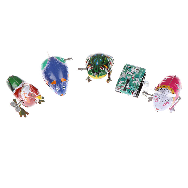 어린이용 클래식 장난감, 양철 감기 시계 장난감, 점프 다리미 개구리 토끼 장난감, 1 개