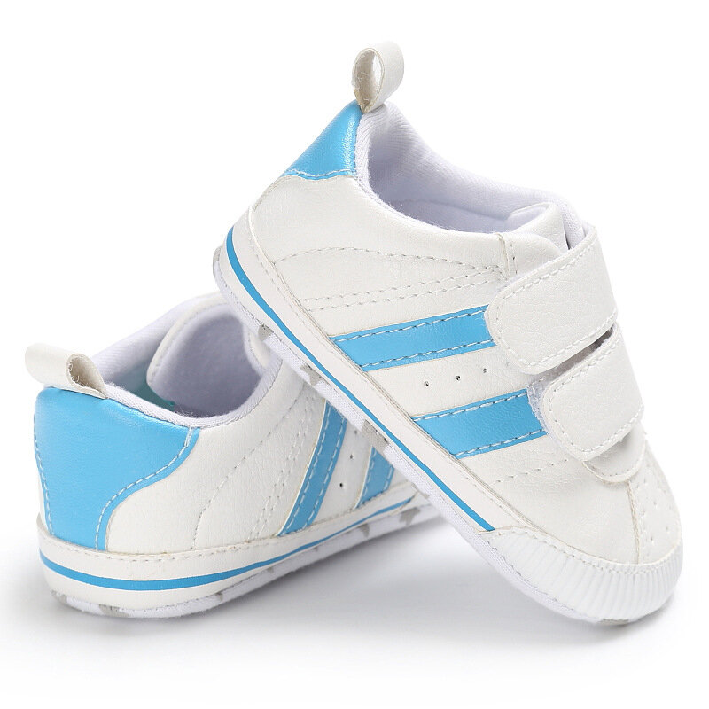 ใหม่ทารกแรกเกิดเด็กวัยหัดเดินเด็กทารกสาวเด็กอ่อนลำลองหนัง Pu รองเท้าผ้าใบรองเท้าผ้าใบ Prewalker รองเท้ารองเท้าเด็ก0-18M