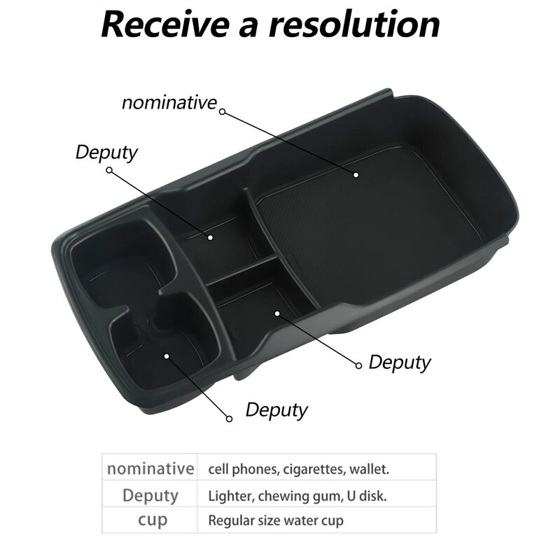 Fitments Center Console Storage Box Center Console Storage Box High Quality Installation Method Lower Layer Notes