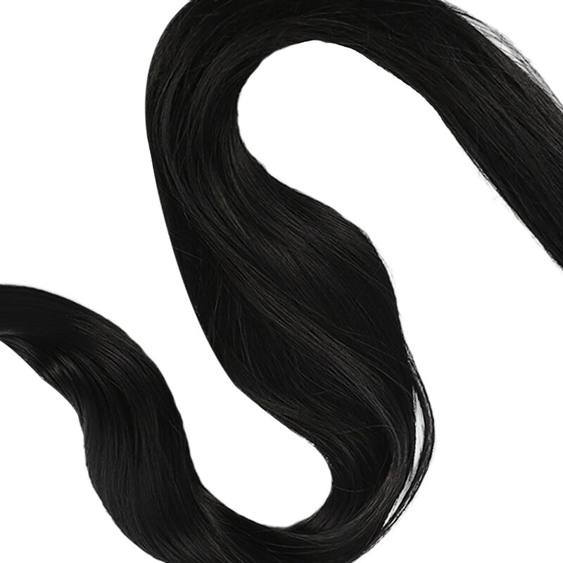 30-Cal sznurek prosty dziewica włosy brazylijskie Remy spleciona wiązka włosów peruka z przedłużonymi włosami 1 wiązka
