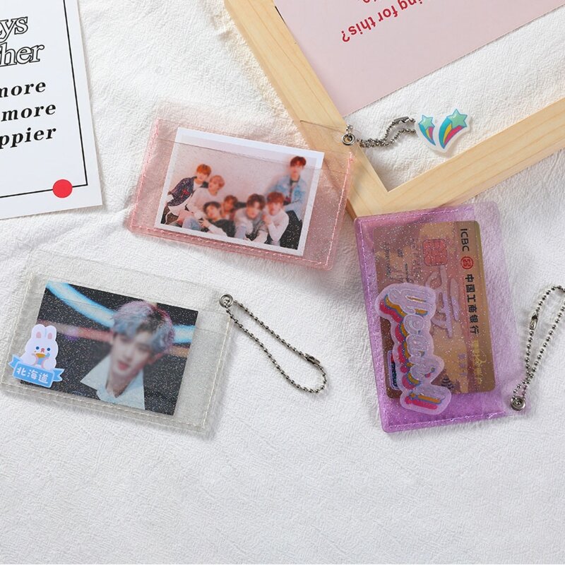 Transparent Women PVC Jelly Bag Mini Crossbody Bag Money Wallet Card Holder Clear Wallet