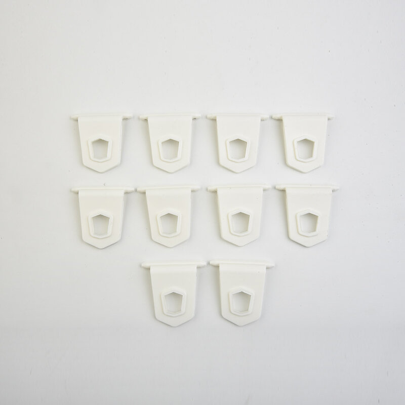 Ganchos duraderos de plástico para toldo, 10 piezas, ahorro de espacio, color blanco, para caravanas al aire libre