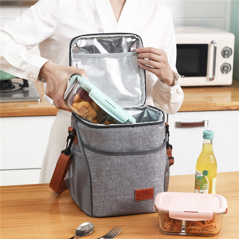 Multifunction Handbag Thermal Insulated Lunch Box Cooler Bag Waterproof Oxford Dinner Container Preservation Food Storage Bags