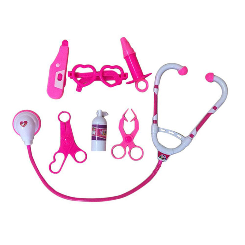 7 Buah Mainan Edukasi Dini Permainan Dokter Bermain Anak-anak Simulasi Rumah Sakit Pura-pura Dokter Kit Anak Stetoskop Cosplay Mainan