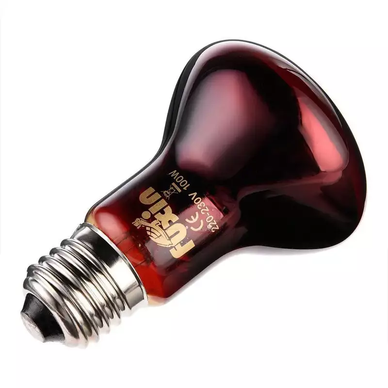 レッドレプタイルナイトライト、UV赤外線ヒートランプ、スネークlizard用電球、60w、75w、100w